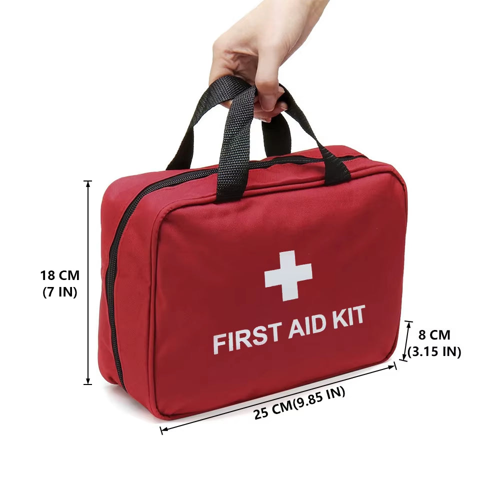 80Pcs Portable Multi-Purpose First Aid Kit Emergency Rescue Survival Medical Bag for Outdoor Home Hiking Camping Car Travel