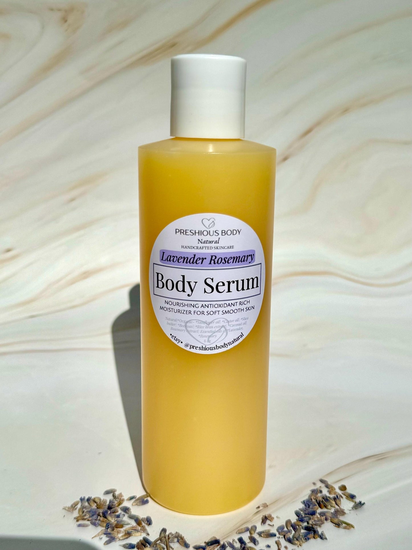 Body Serum | Nourishing Moisturizer with Castor Oil for Soft Skin, Hydrating Moisture, Choose Scent + Size, Natural Handcrafted Skincare