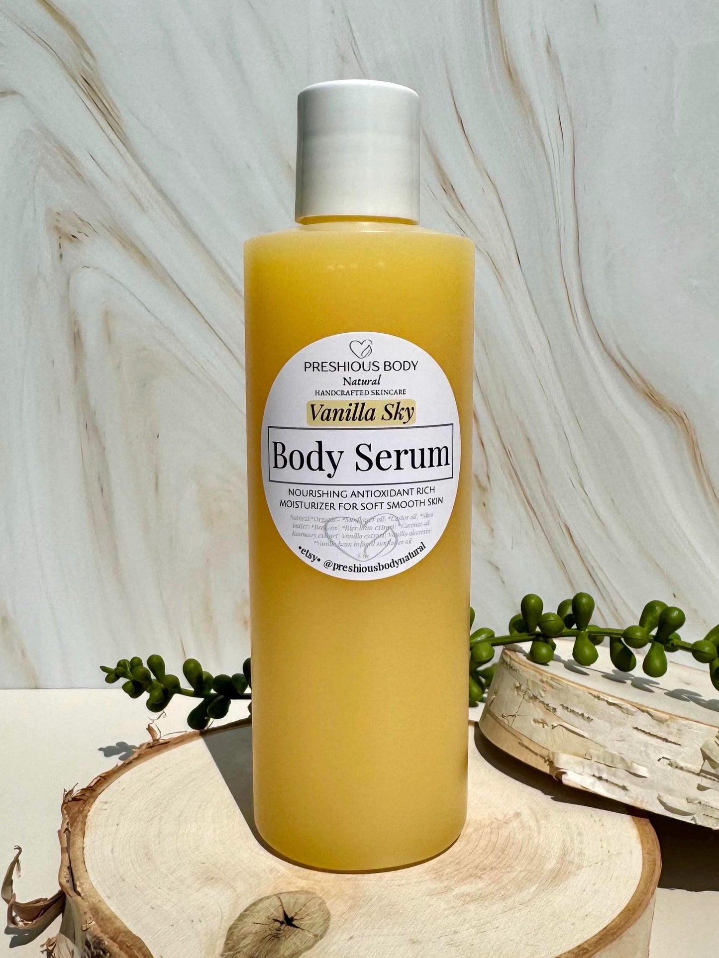 Body Serum | Nourishing Moisturizer with Castor Oil for Soft Skin, Hydrating Moisture, Choose Scent + Size, Natural Handcrafted Skincare